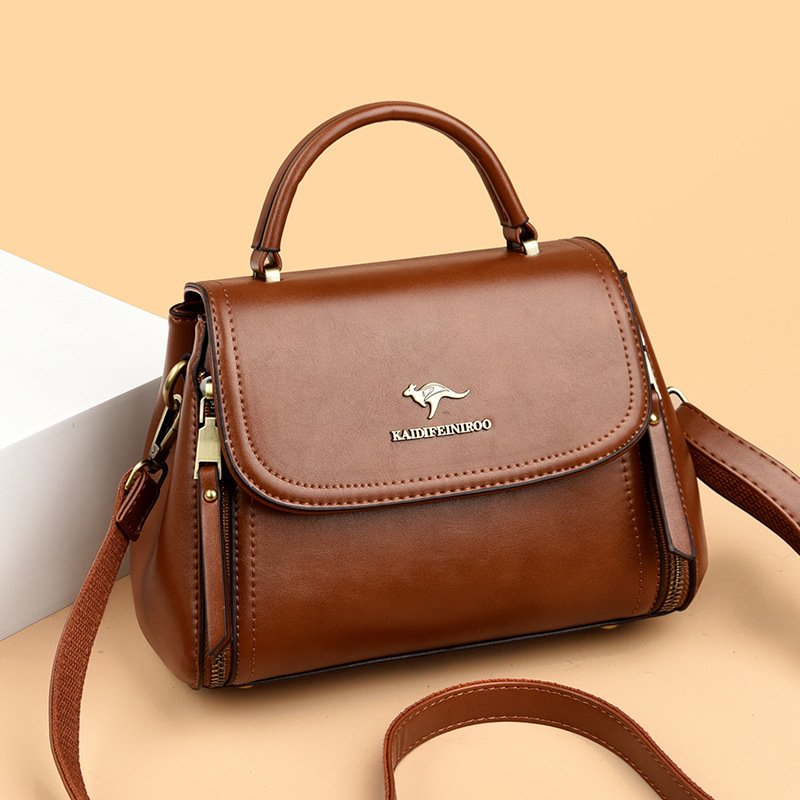 Retro High-end Textured Tote And Shoulder Bag - Image 5