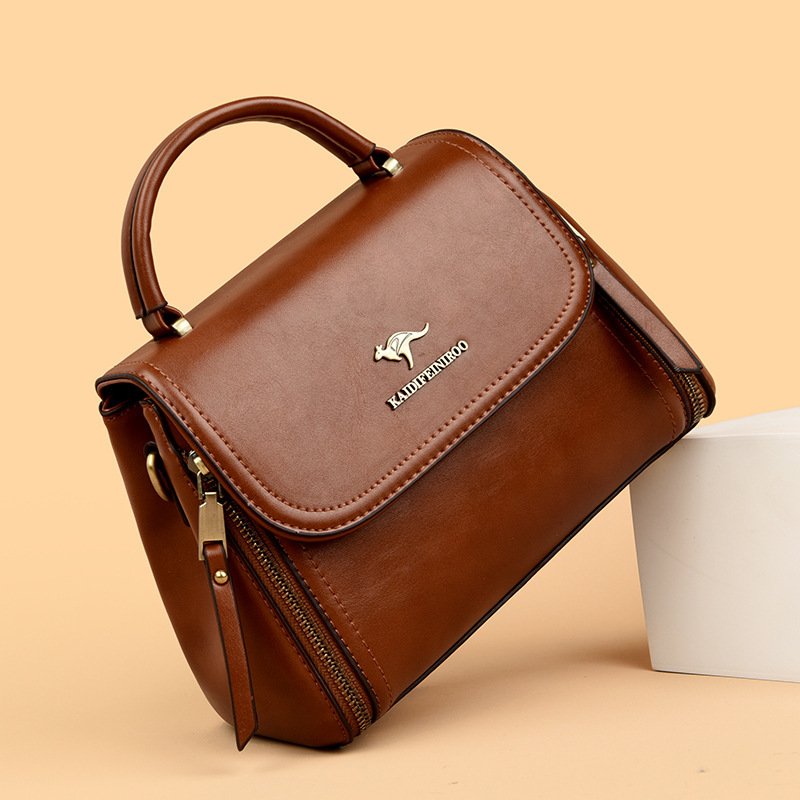 Retro High-end Textured Tote And Shoulder Bag - Image 3