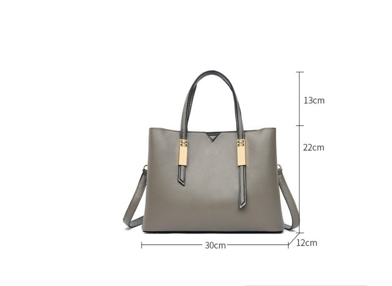 Fashion Cowhide Crossbody Middle-Aged Handbag - Image 2