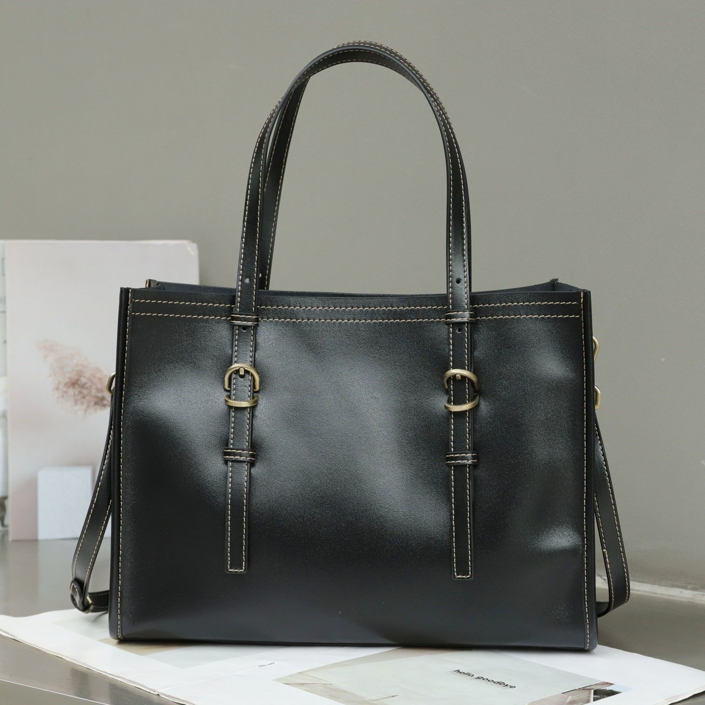 New Genuine Leather Women's Bag, Top-grain Cowhide Shopping Bag, Luxury Feel, Commuter Handbag, Single Shoulder And Crossbody Bag - Image 7