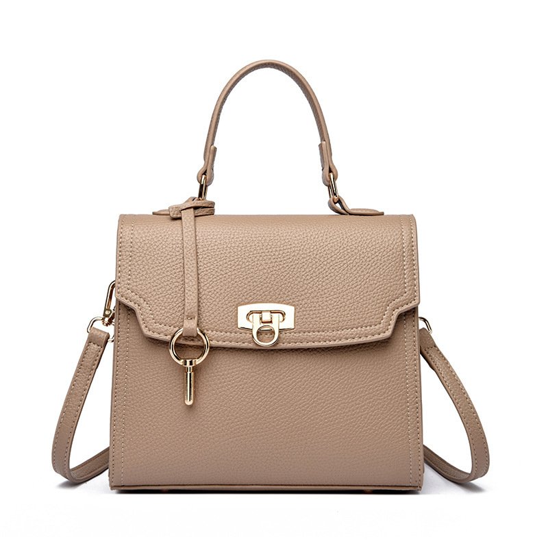 Women's Solid-Colored Casual Large-Capacity Handbag Crossbody Bag - Image 4