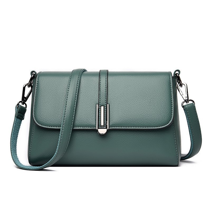 Casual PU Microfiber Leather Single Shoulder Crossbody Bag - Image 8