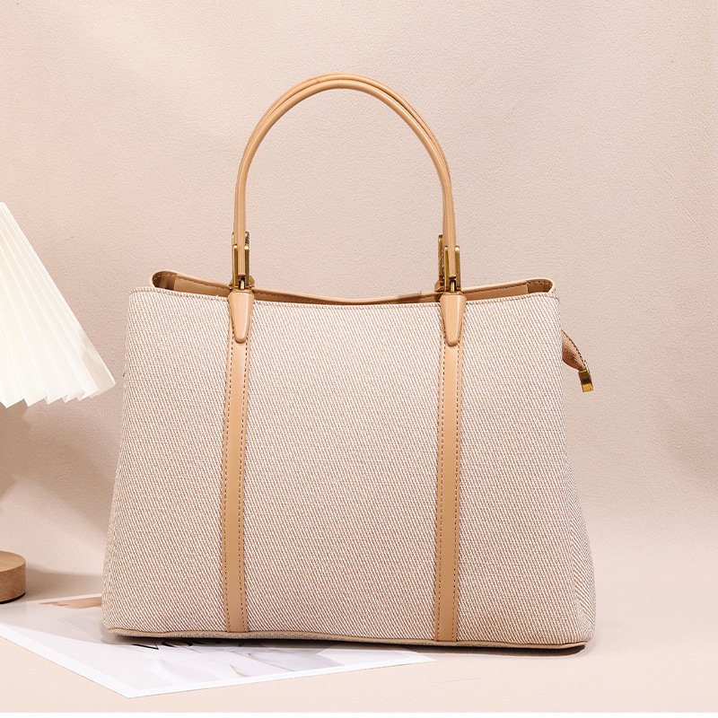 Sophisticated Womens Commuter Bag Spacious Solid-color Tote With A Light-luxury Premium Texture - Image 6