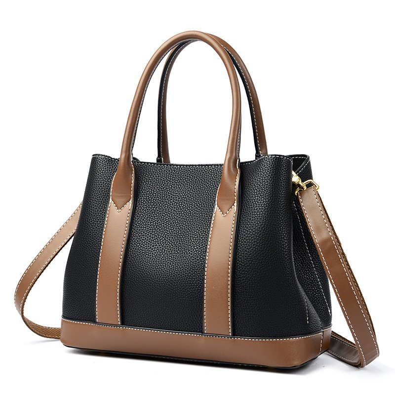 Women's Fashion Contrast Color Bag Capacity Shoulder Crossbody Bag - Image 2