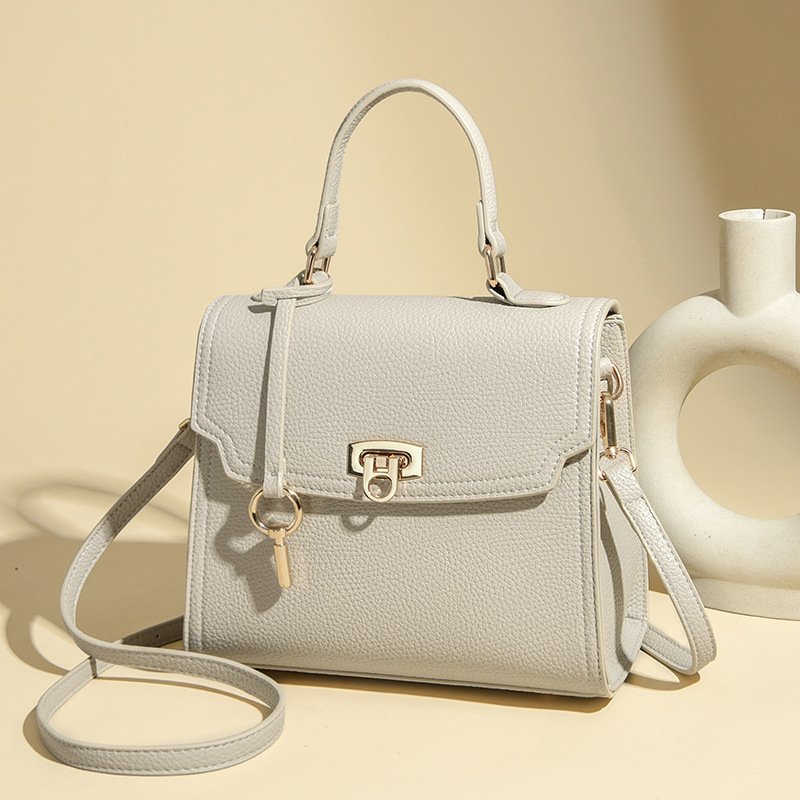 Women's Solid-Colored Casual Large-Capacity Handbag Crossbody Bag - Image 2