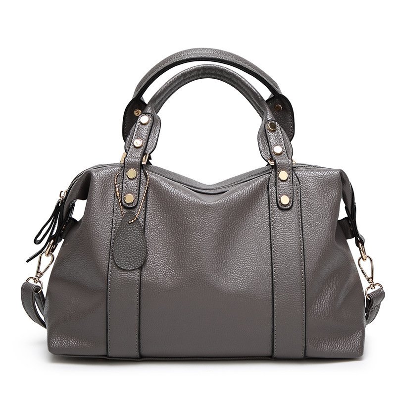 Fashion Boston Shoulder Bag Women's Handbags Retro Rivet Design Personalized Crossbody Bags - Image 2