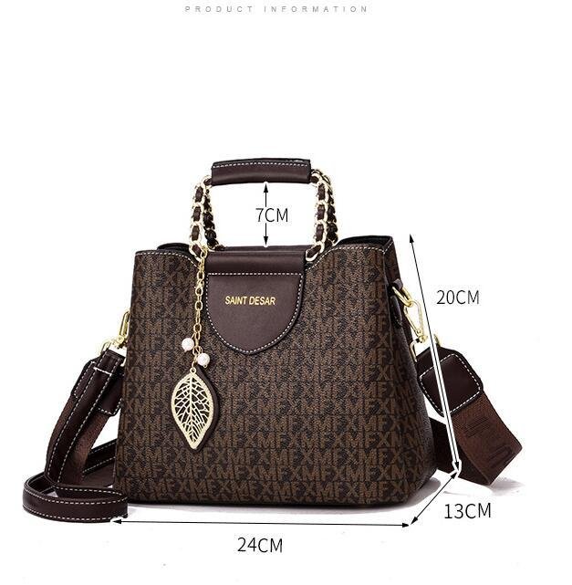 Women's Vintage Fashion Print Handbag - Image 4