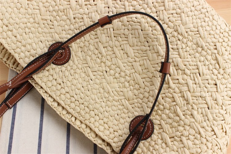 New Large Capacity Shoulder Hand-carrying Dual-use Woven Bag - Image 7