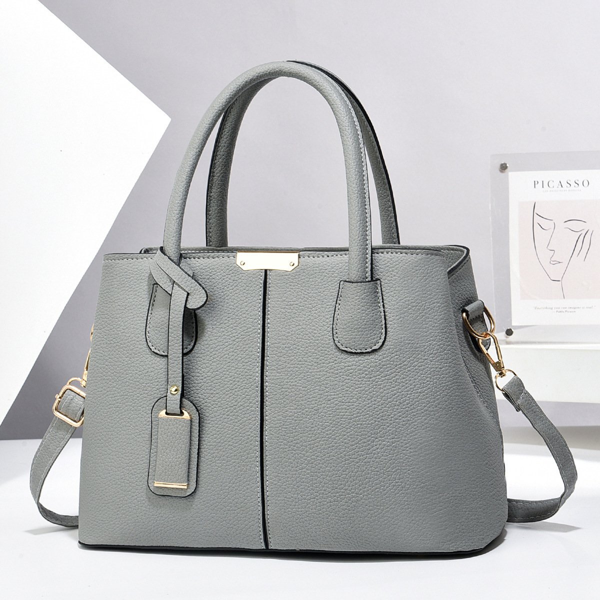 Women PU Leather Handbags Ladies Large Capacity Tote Bag Female Square Shoulder Bags New Fashion Crossbody Bags - Image 5
