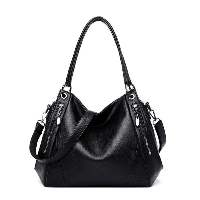 New Spring Large Capacity Soft Leather Mother Crossbody Big Bag - Image 3