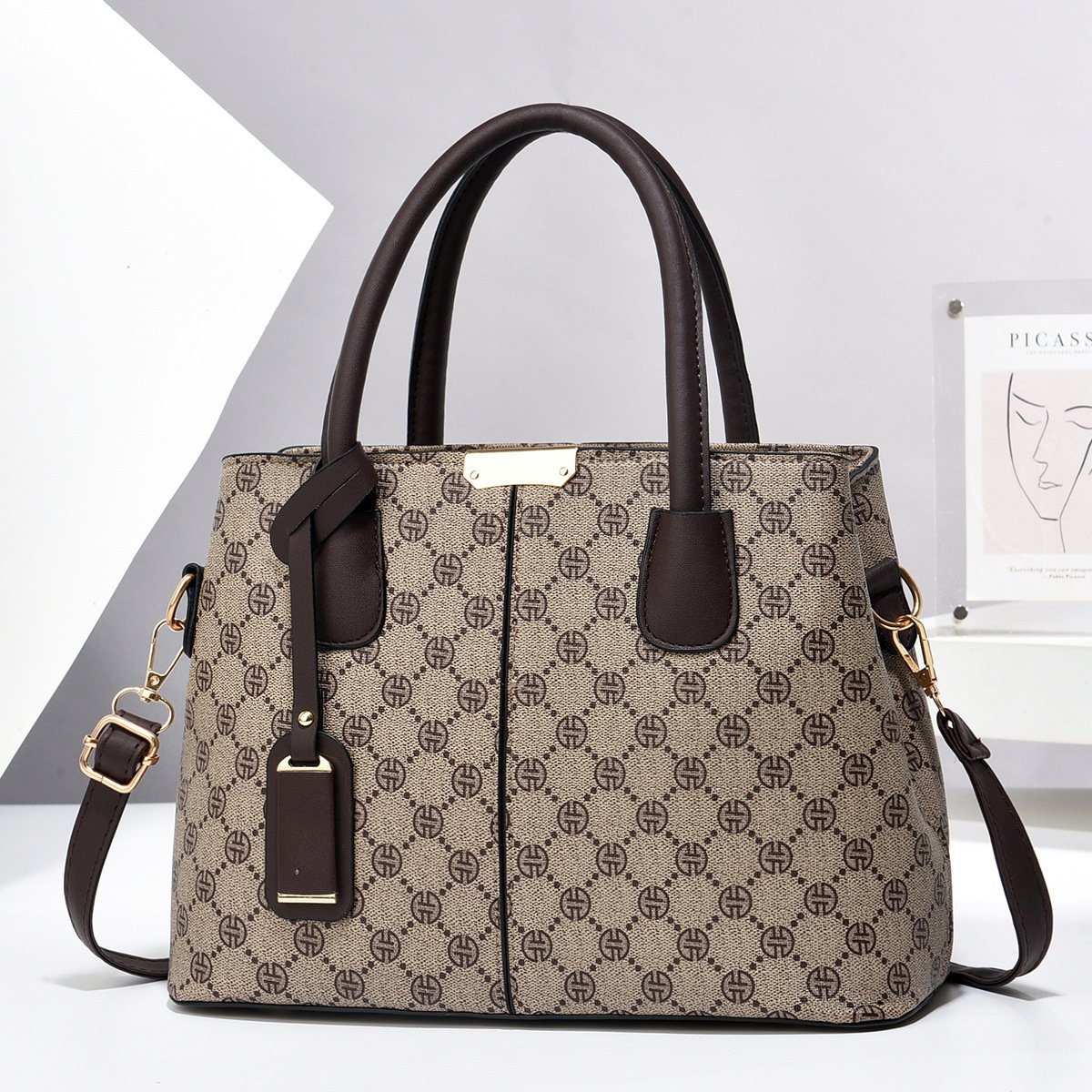 Women PU Leather Handbags Ladies Large Capacity Tote Bag Female Square Shoulder Bags New Fashion Crossbody Bags - Image 9