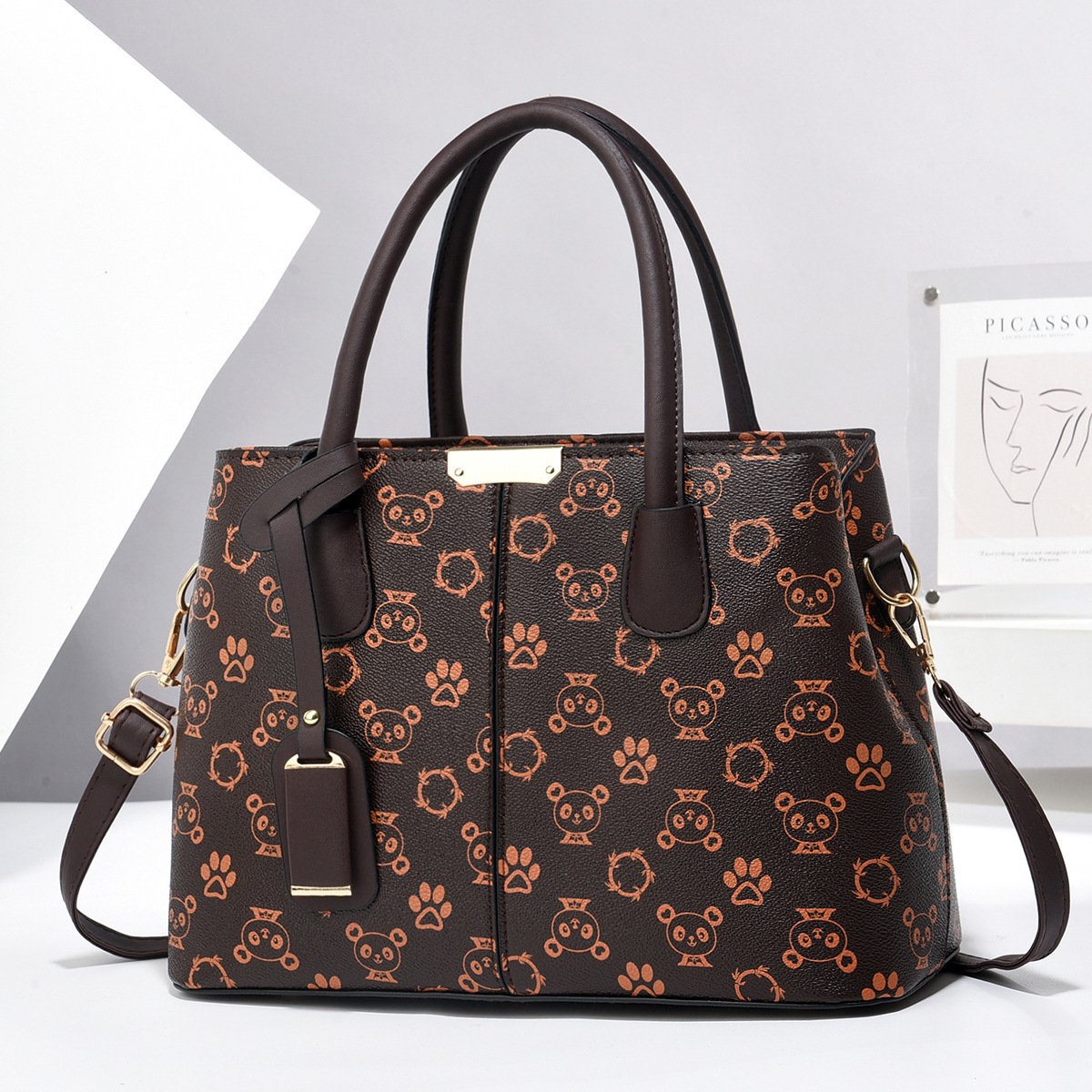 Women PU Leather Handbags Ladies Large Capacity Tote Bag Female Square Shoulder Bags New Fashion Crossbody Bags - Image 2