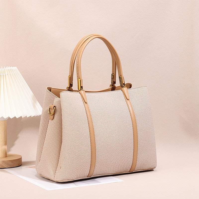 Sophisticated Womens Commuter Bag Spacious Solid-color Tote With A Light-luxury Premium Texture - Image 5