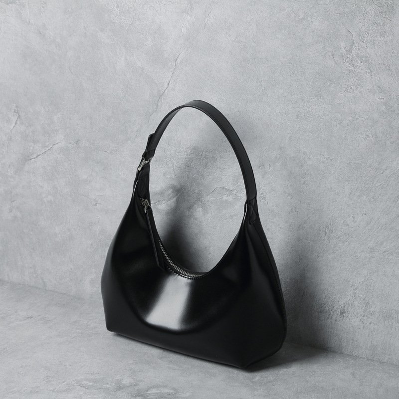 Fashionable And Simple Armpit One-shoulder Portable Cowhide Bag - Image 4
