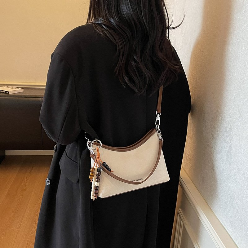 Korean-style Solid-Color Minimalist Versatile ShoulderCrossbody Bag For Women - Image 7