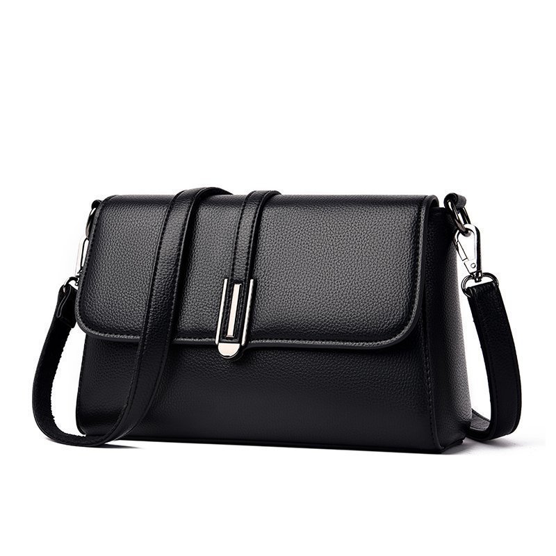 Casual PU Microfiber Leather Single Shoulder Crossbody Bag - Image 6