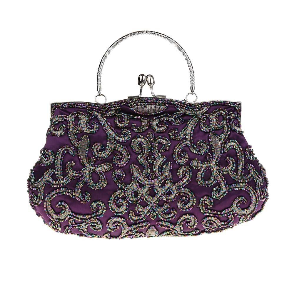 Handmade Bead Embroidery Retro Dinner Dress Banquet Bag - Image 5