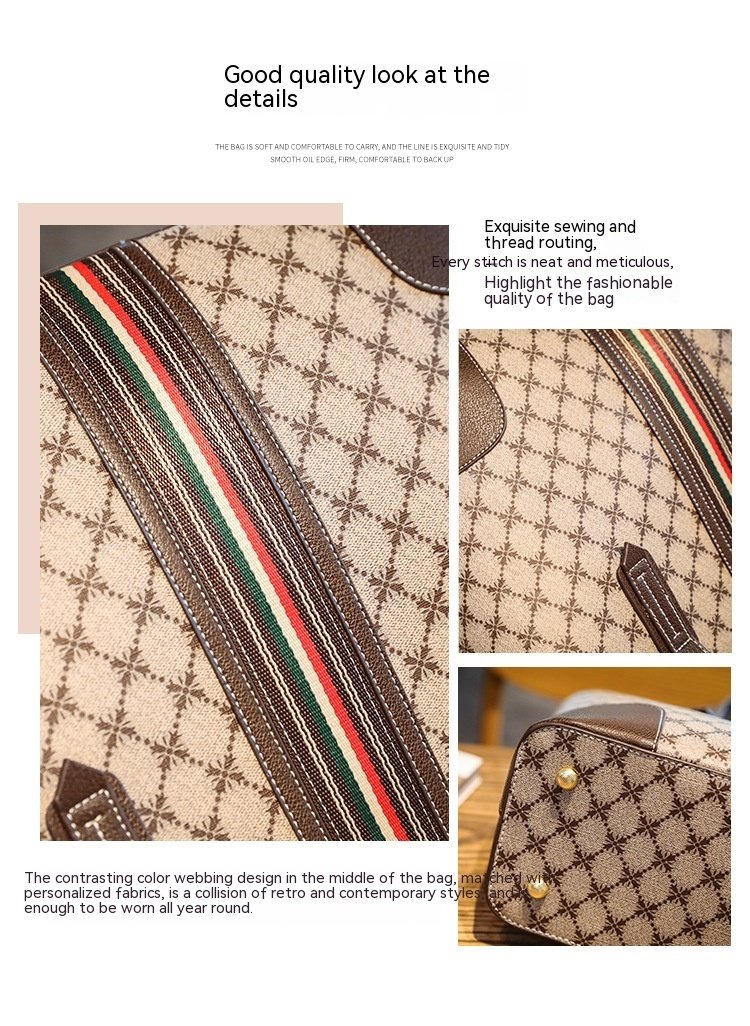 Korean Fashion Printed Tote Large Capacity Shoulder Bag - Image 3