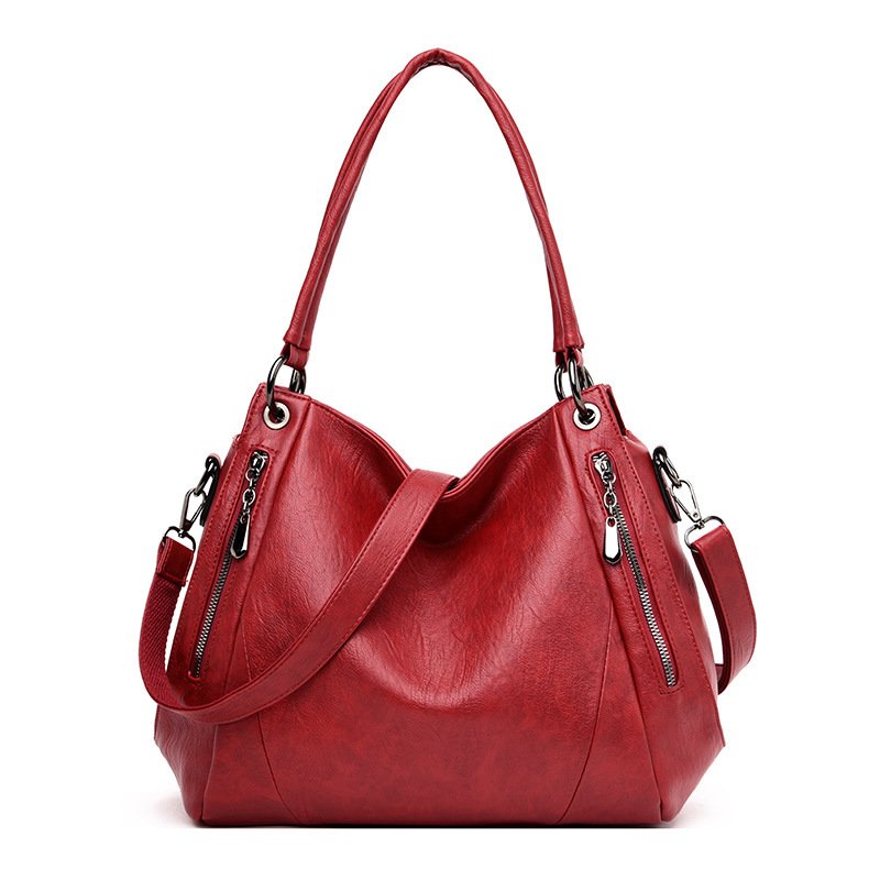 New Spring Large Capacity Soft Leather Mother Crossbody Big Bag - Image 4