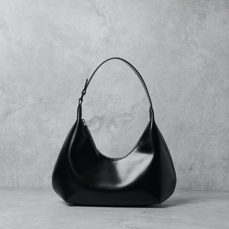 Fashionable And Simple Armpit One-shoulder Portable Cowhide Bag - Image 5