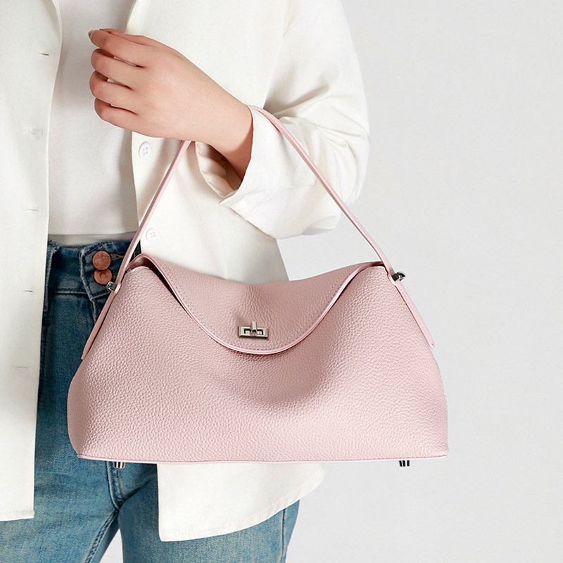 Top-grain Leather Large-capacity Tote Bag