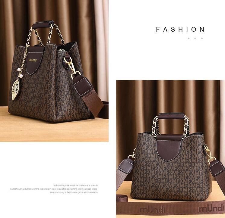 Women's Vintage Fashion Print Handbag - Image 5