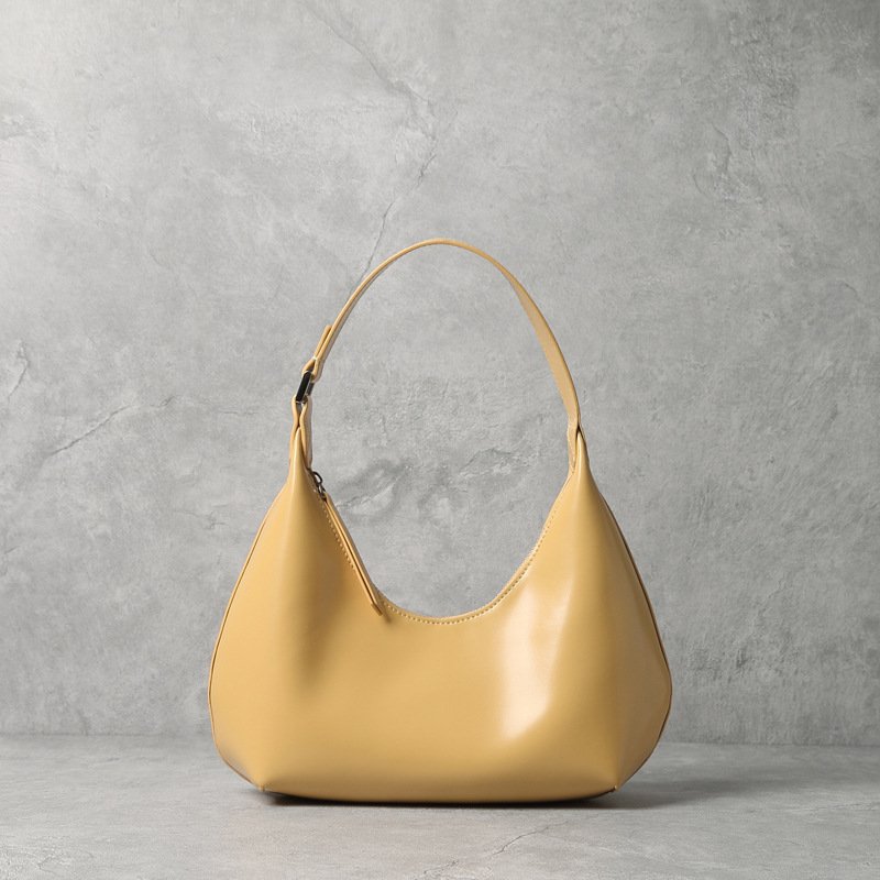 Fashionable And Simple Armpit One-shoulder Portable Cowhide Bag - Image 6