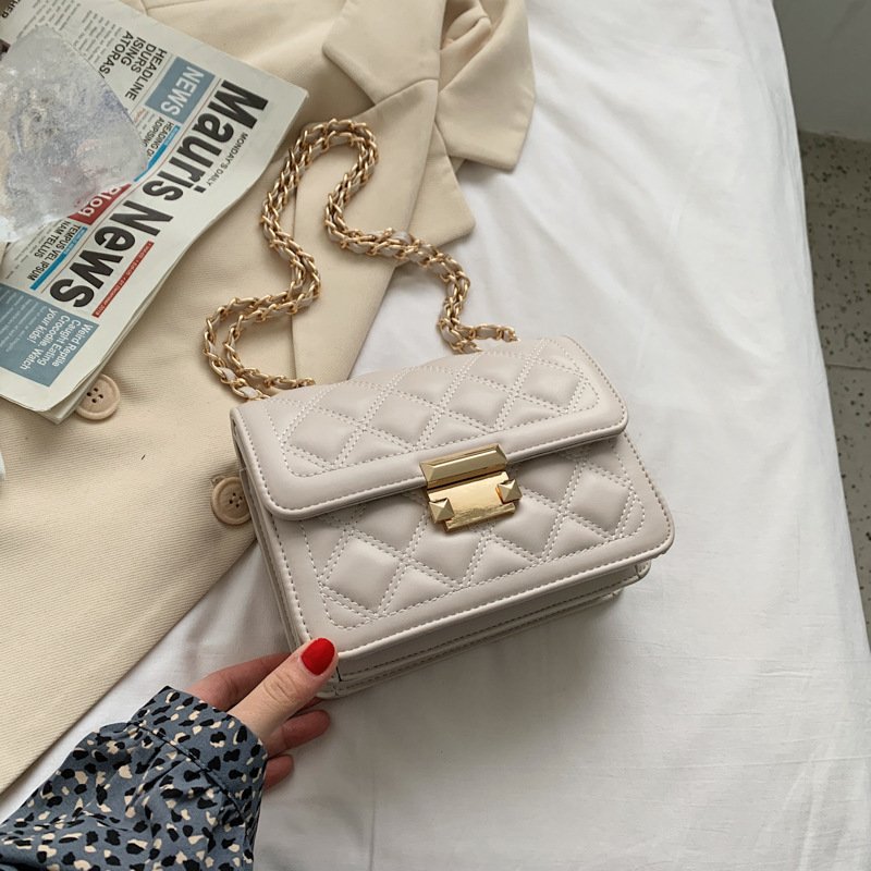 Fashion Ladies Rhombic Chain Shoulder Bag - Image 3