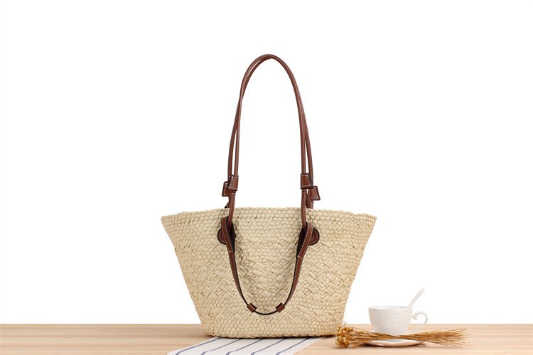 New Large Capacity Shoulder Hand-carrying Dual-use Woven Bag - Image 8