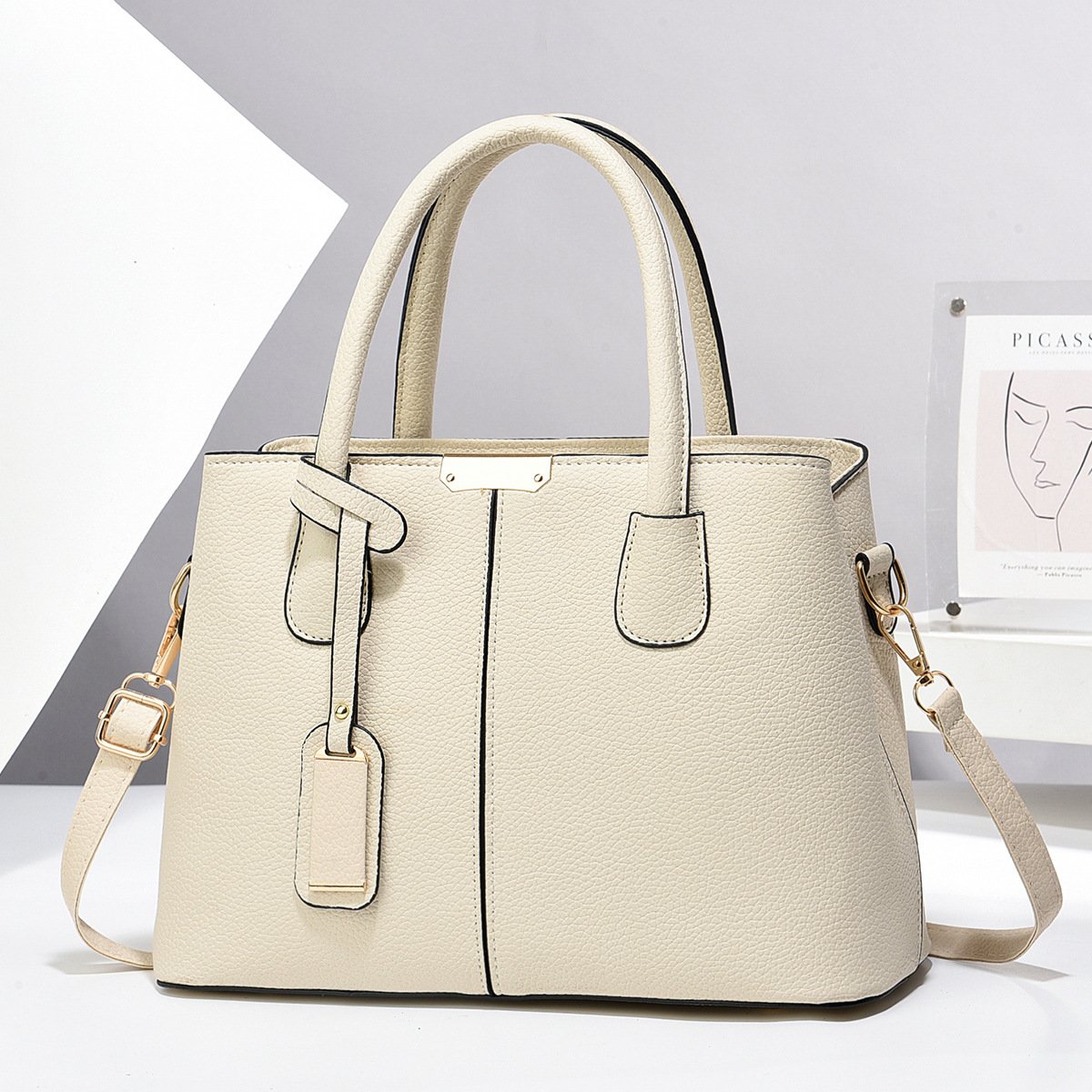 Women PU Leather Handbags Ladies Large Capacity Tote Bag Female Square Shoulder Bags New Fashion Crossbody Bags - Image 7