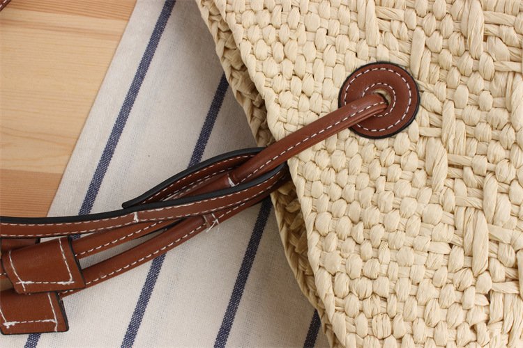 New Large Capacity Shoulder Hand-carrying Dual-use Woven Bag - Image 5