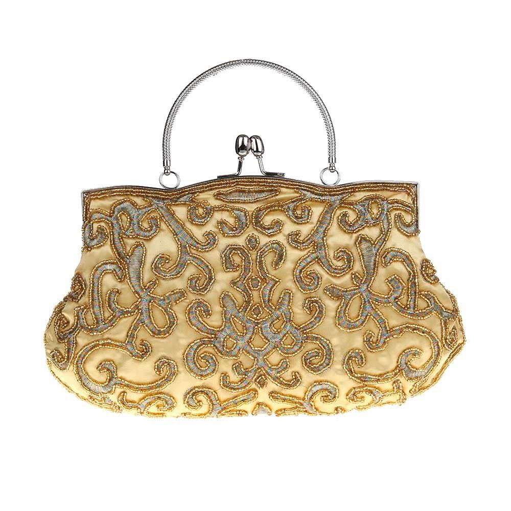 Handmade Bead Embroidery Retro Dinner Dress Banquet Bag - Image 4