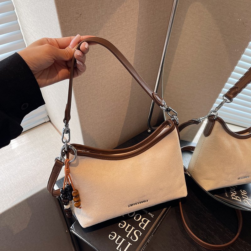 Korean-style Solid-Color Minimalist Versatile ShoulderCrossbody Bag For Women - Image 3