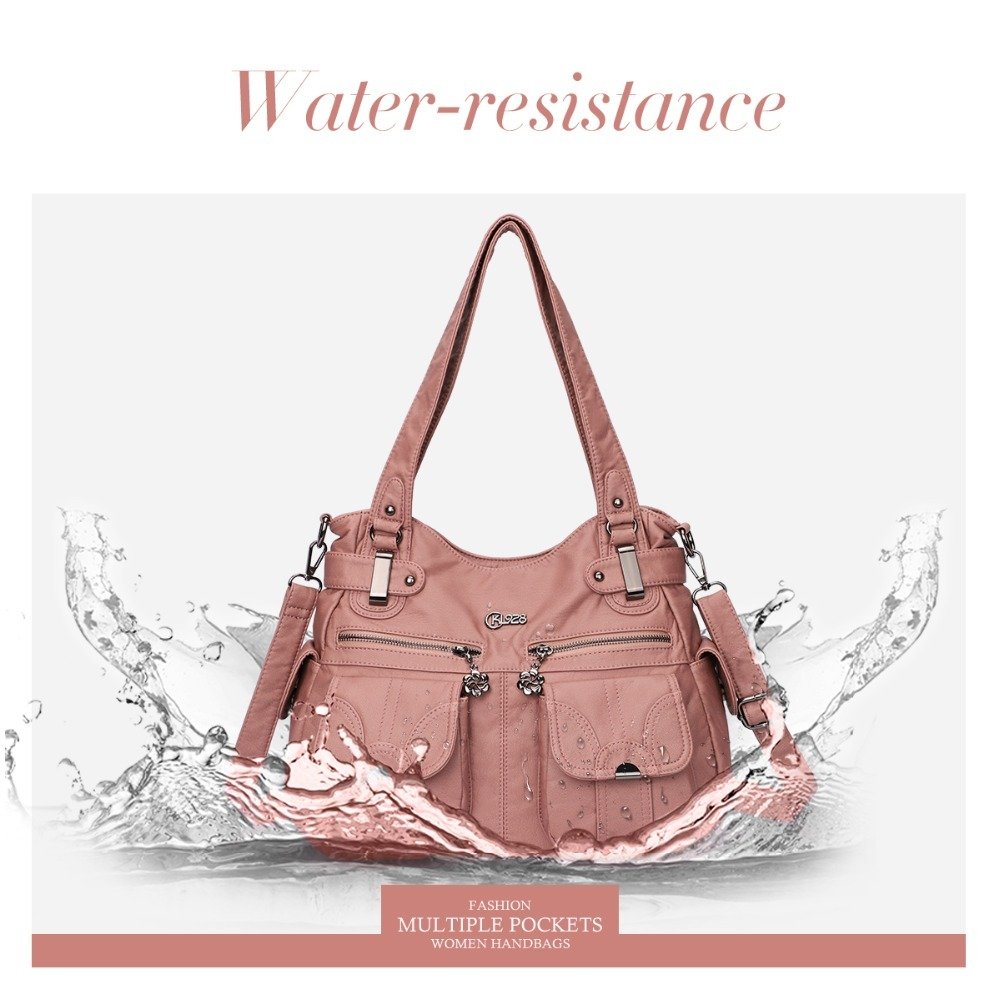 Fashion Ladies Soft Leather Portable Messenger Bag Crossbody Bags For Women Zipper Pocket Soft Casual Tote - Image 6