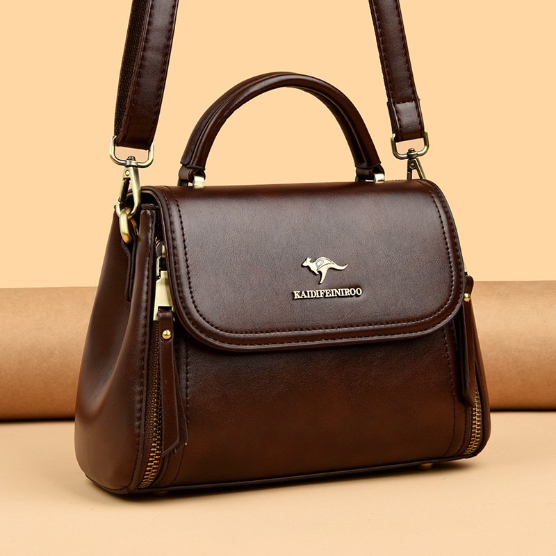 Retro High-end Textured Tote And Shoulder Bag - Image 9