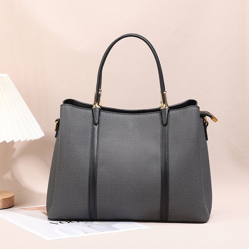 Sophisticated Womens Commuter Bag Spacious Solid-color Tote With A Light-luxury Premium Texture - Image 3