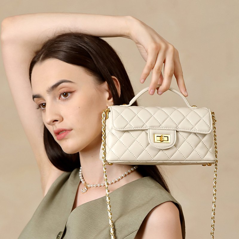 Light Luxury Fashion Womens Genuine Leather Shoulder Crossbody Bag - Image 7