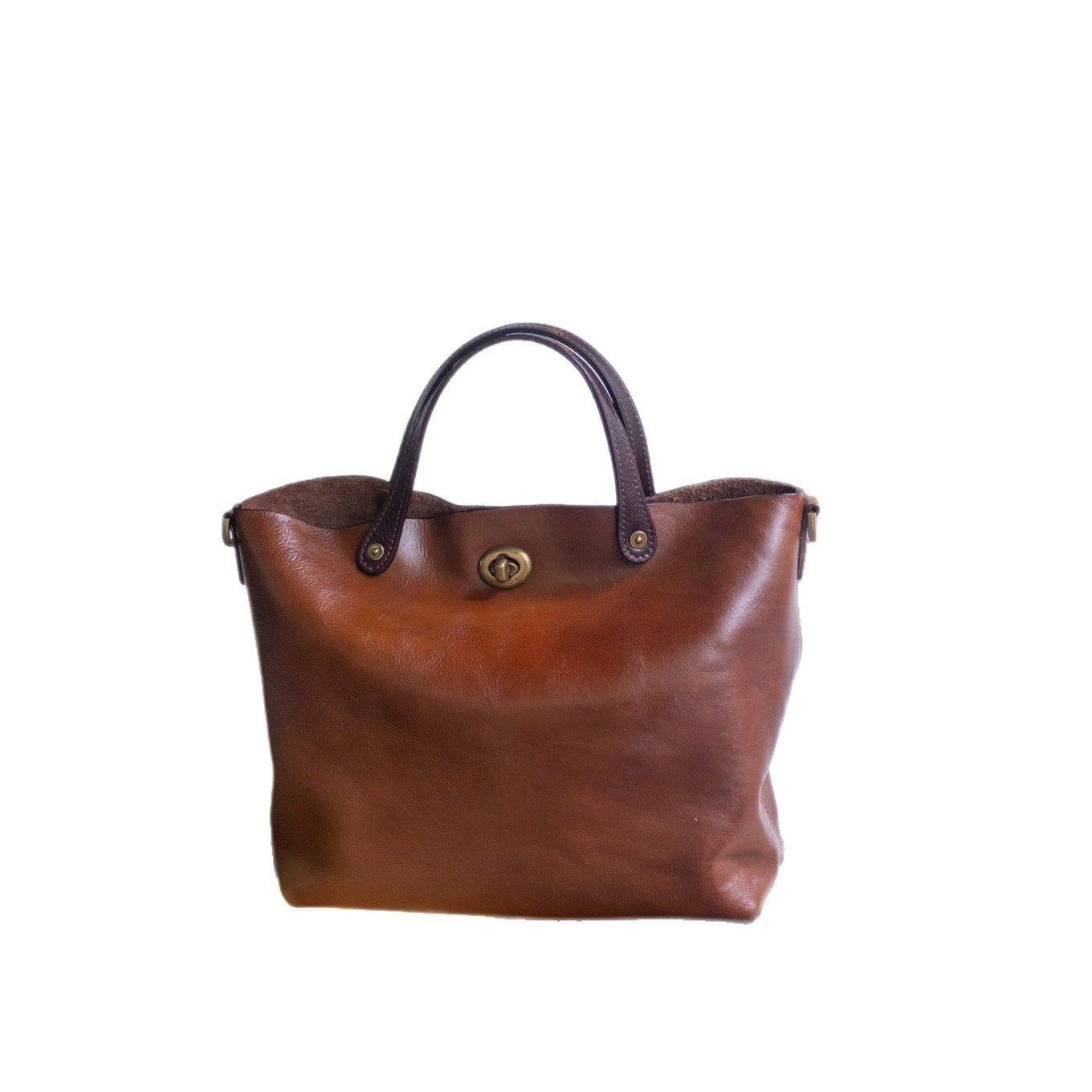 European And American Vintage First-layer Tree-tanned Cowhide Tote Bag, Commuter Handbag, Casual Single-shoulder Genuine Leather Crossbody Bag - Image 4