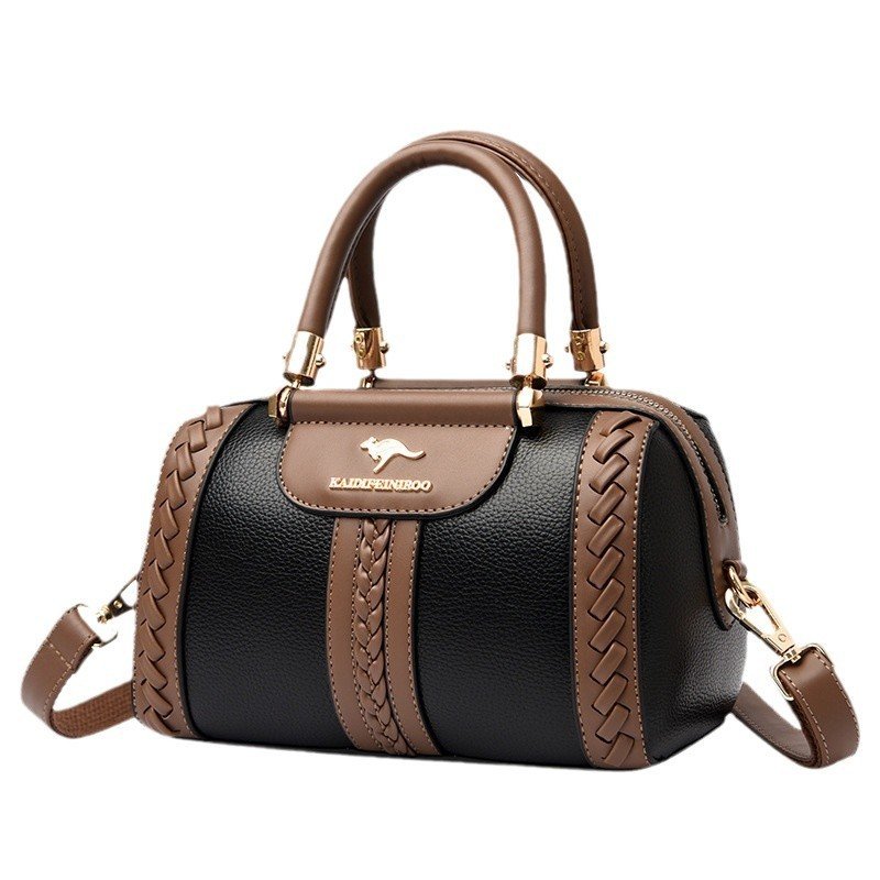 Womens One-shoulder Bag Womens Fashionable Color-block Design - Image 4