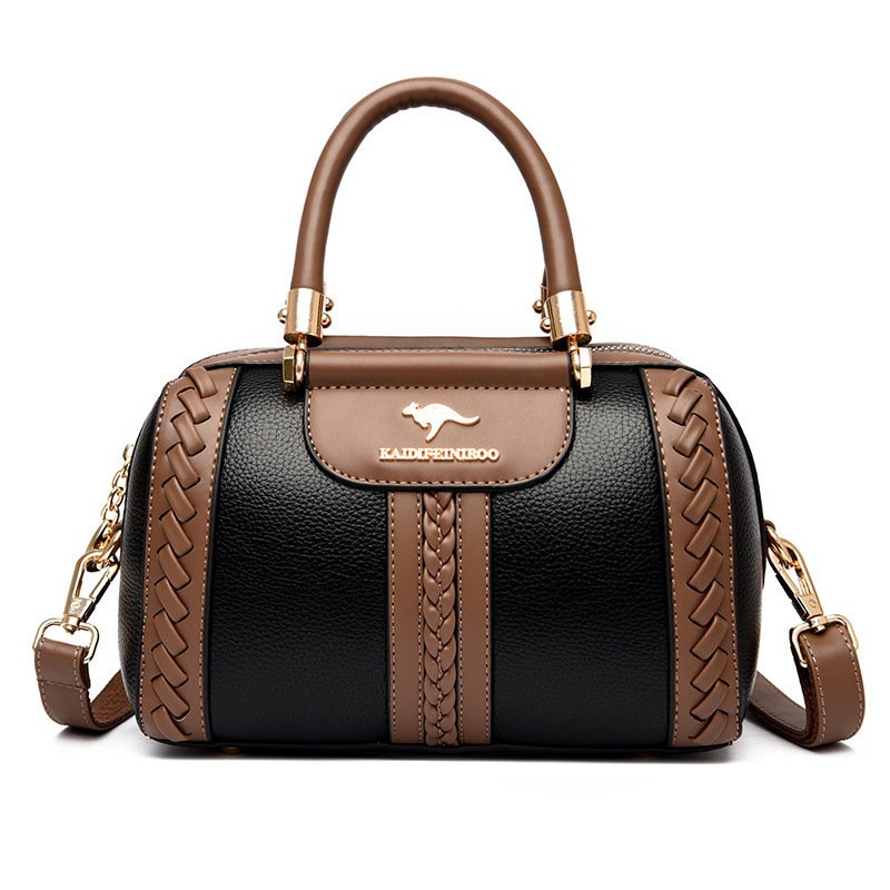 Womens One-shoulder Bag Womens Fashionable Color-block Design - Image 2