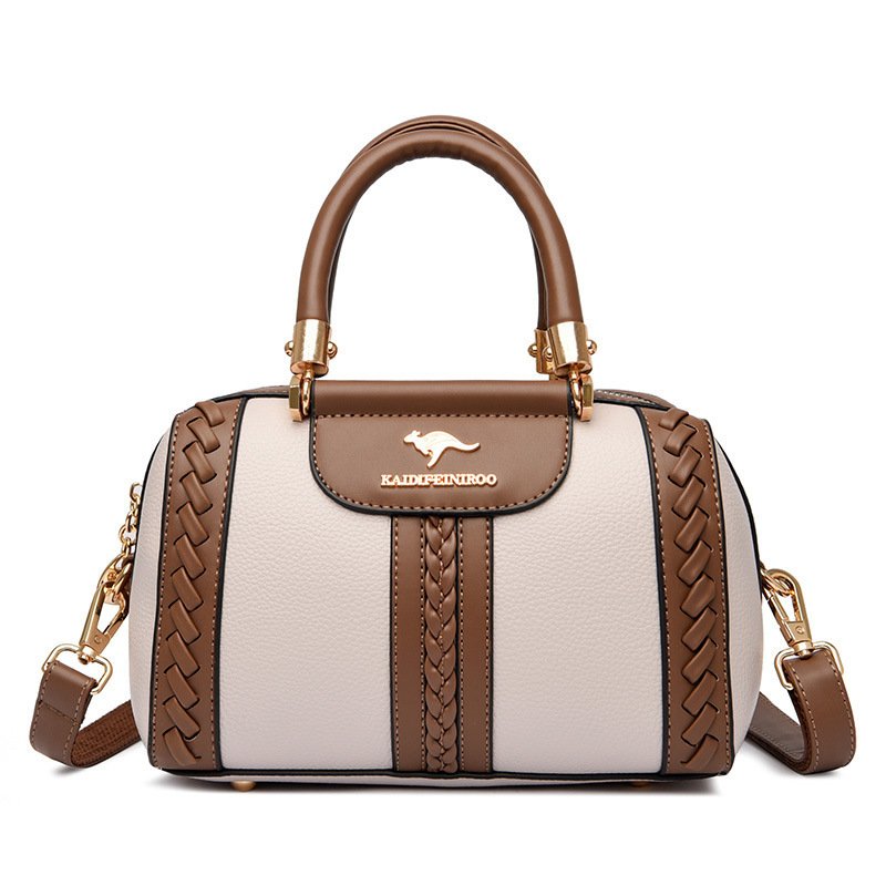 Womens One-shoulder Bag Womens Fashionable Color-block Design - Image 10