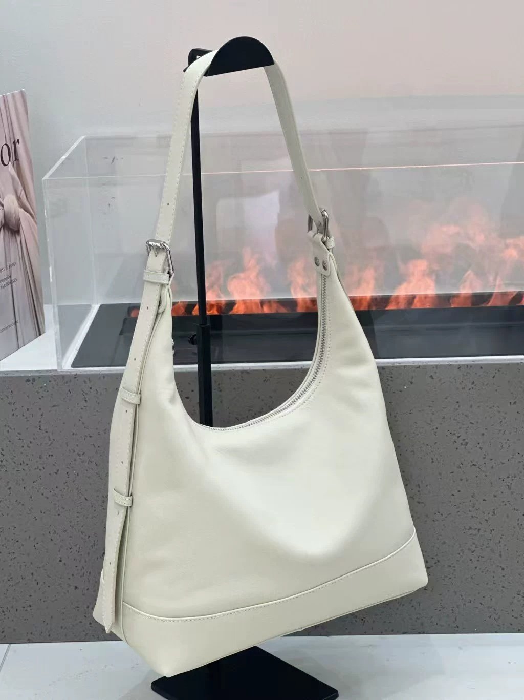 2026 New First-Layer Cowhide Underarm Bag For Women, Genuine Leather Shoulder And Crossbody Bag, Urban Simple Soft Leather Large Capacity Handbag - Image 6