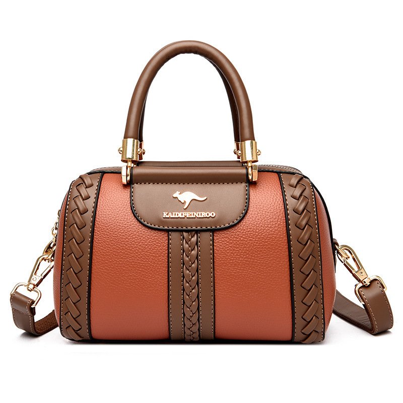 Womens One-shoulder Bag Womens Fashionable Color-block Design - Image 8